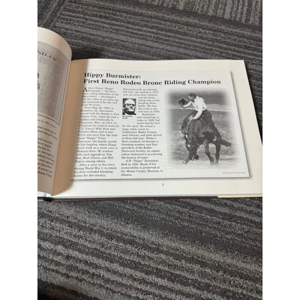 Reno Rodeo A History The 1st 80 Years by Guy Clifton Hardcover Coffee Table Book